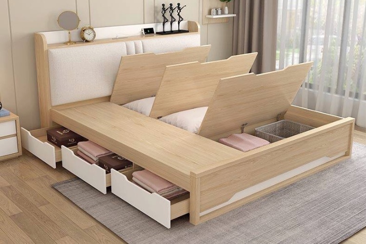 Giường gỗ MDF có ngăn kéo